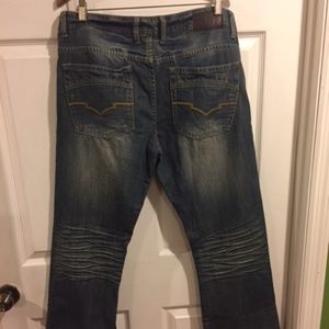 Buffalo Jeans Distressed Wash Denim Jeans Sz 34